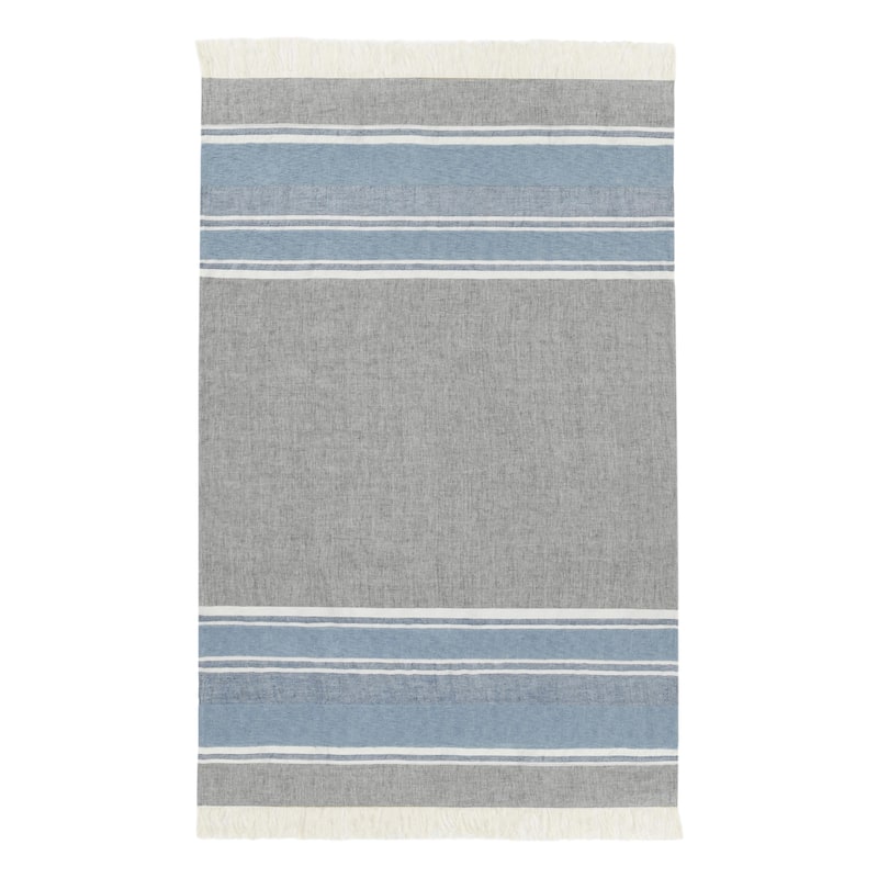 Villa by Classic Home Lima 100% Belgian Linen 50x70 Throw Blanket