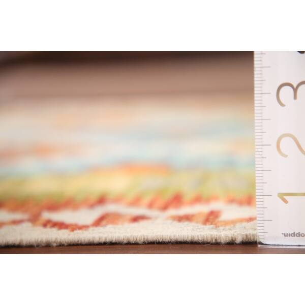 Southwestern Kilim Rug Flatweave Oriental Wool Carpet - 3'4