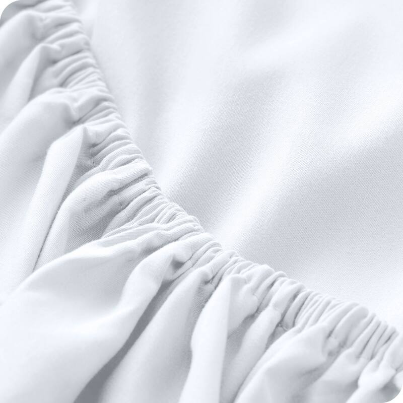 Bare Home Ultra-Soft Microfiber 22 Inch Extra Deep Pocket Fitted Sheet