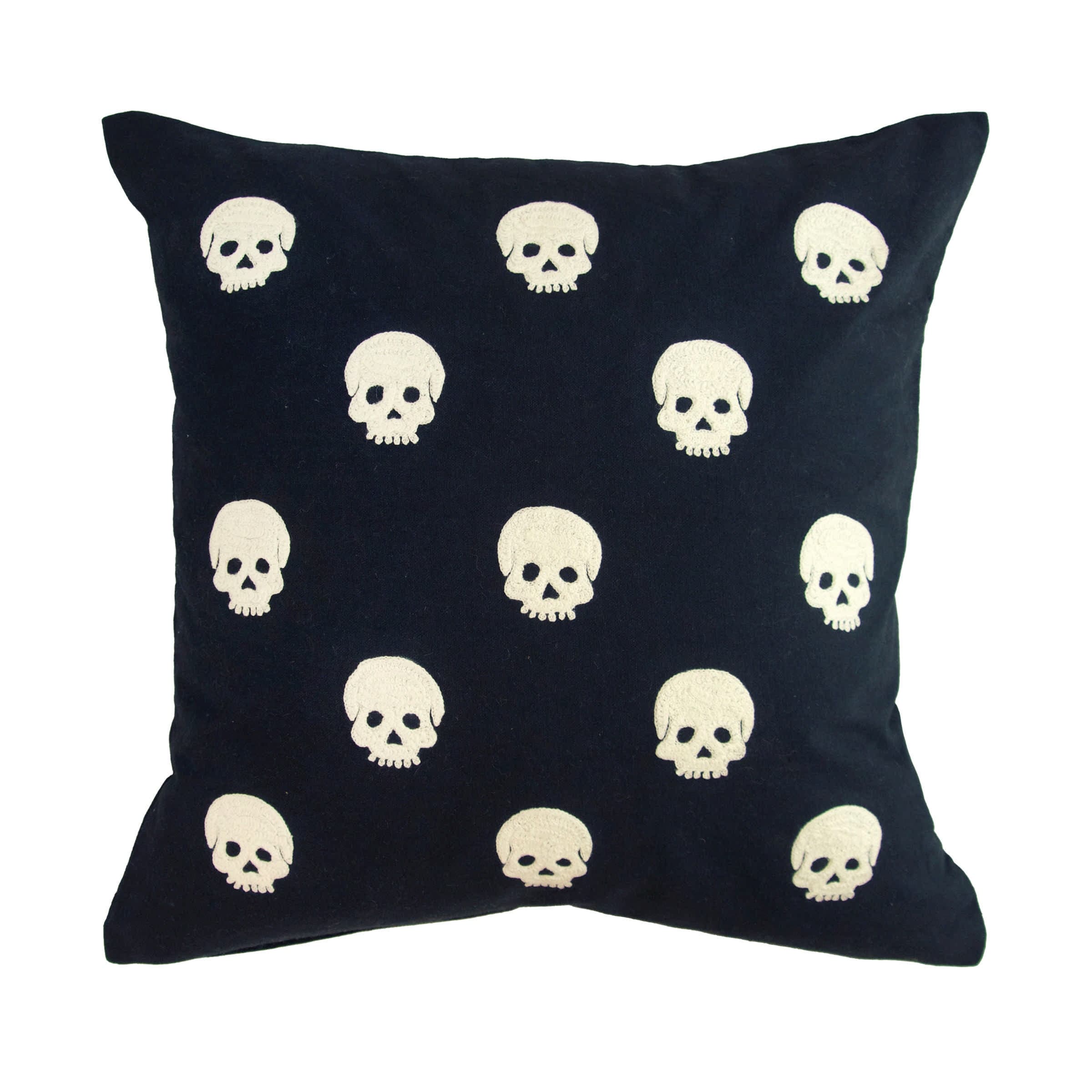 Spooky Skulls Pillow