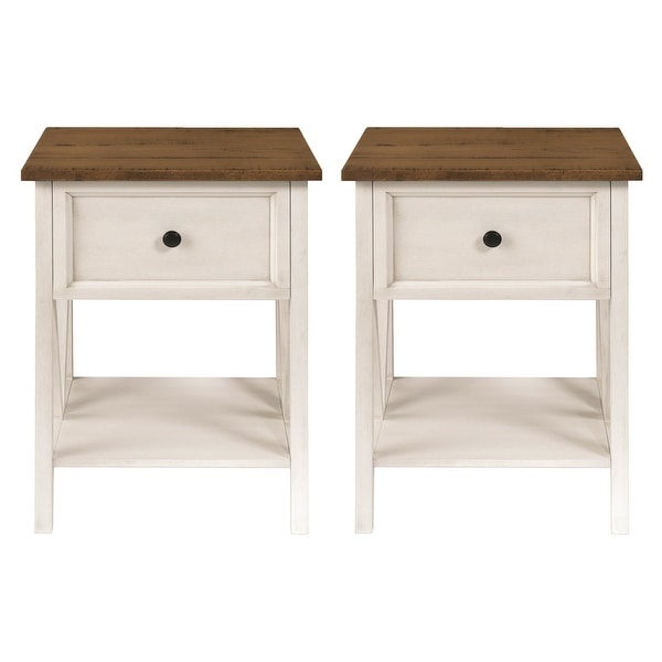 Middlebrook Solid Wood 1-Drawer Nightstand, Set of 2