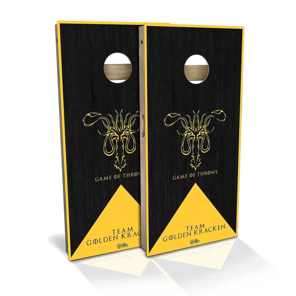 Team Golden Kracken Outdoor Cornhole Board Set