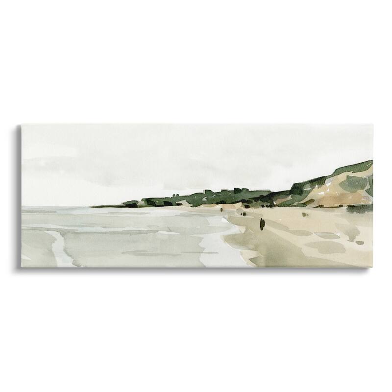 Stupell Summer Coast Distant Beach Shore Stretched Canvas Wall Art, Design by Emma Caroline - 40 x 17