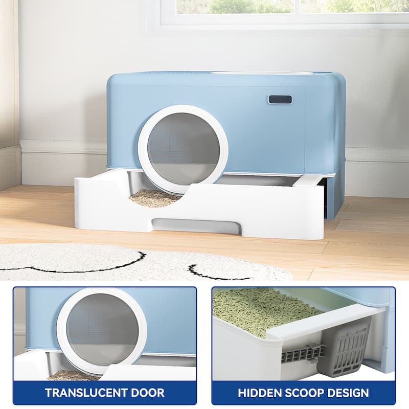 Cat Litter Box Enclosed Cat Toilet