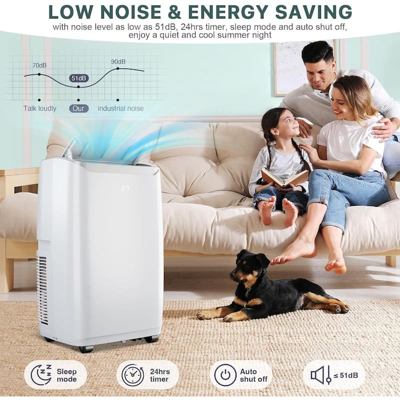 14000 Btus Portable Air Conditioner for Rooms Up to 750 Sq. Ft. - N/A