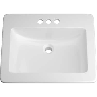 PROFLO Self Rimming Bathroom Sink