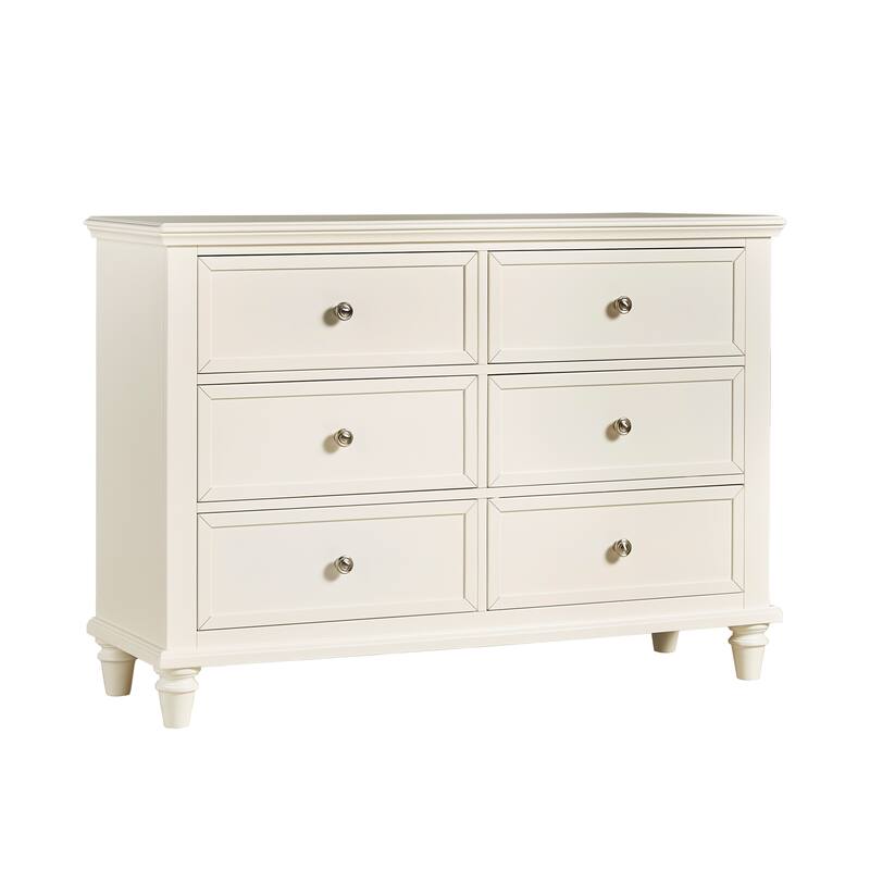 Preston 2-drawer Wide Dresser by iNSPIRE Q Junior - Dresser-White Finish