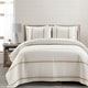 preview thumbnail 8 of 51, Lush Decor Farmhouse Stripe 3 Piece Quilt Set
