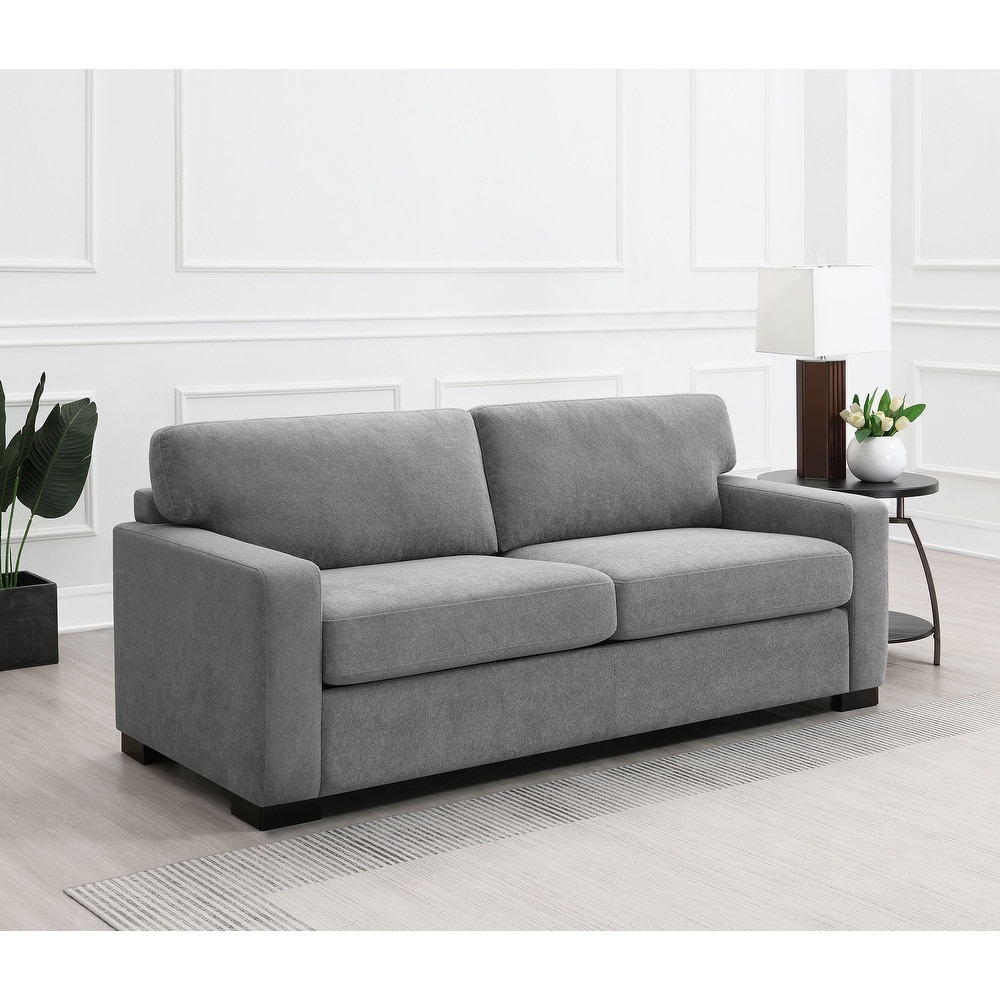 Simpson Upholstered Sofa Sleeper With Queen Mattress Grey