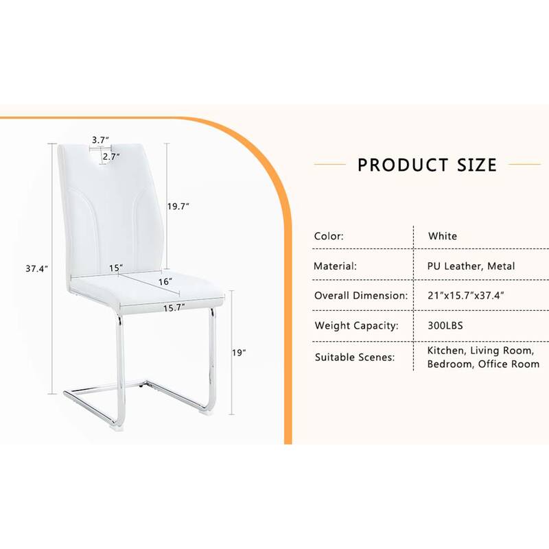 PU Dining Chair Set(Set of 6)