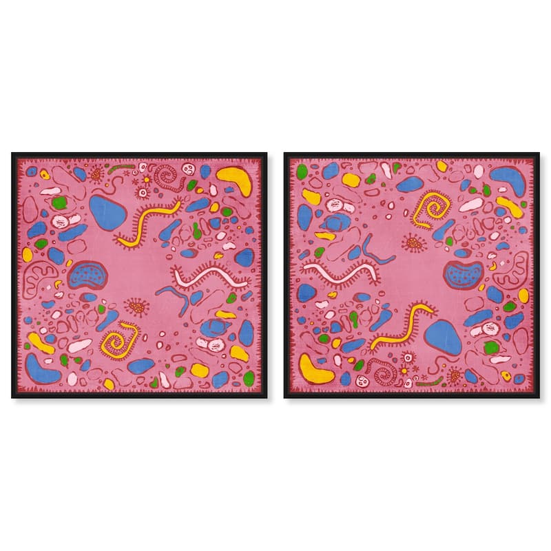 Soft Blues Canvas by Art Remedy - 15" x 10" - Black