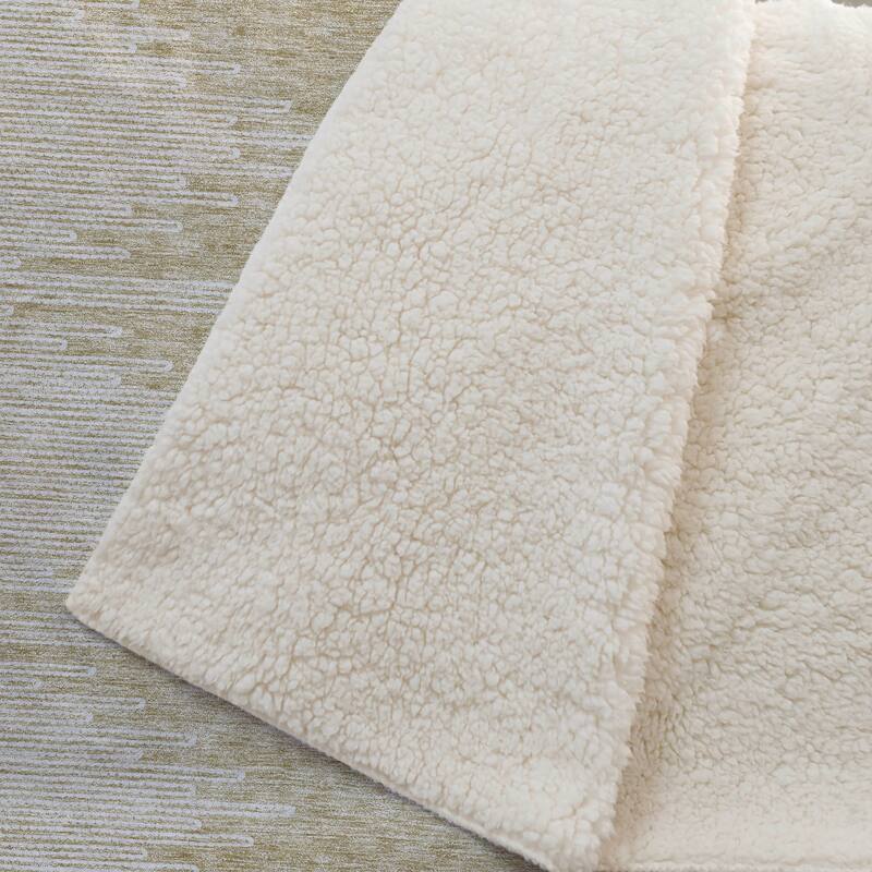 Premium Machine Washable Boho Moroccan Sherpa Throw Blanket