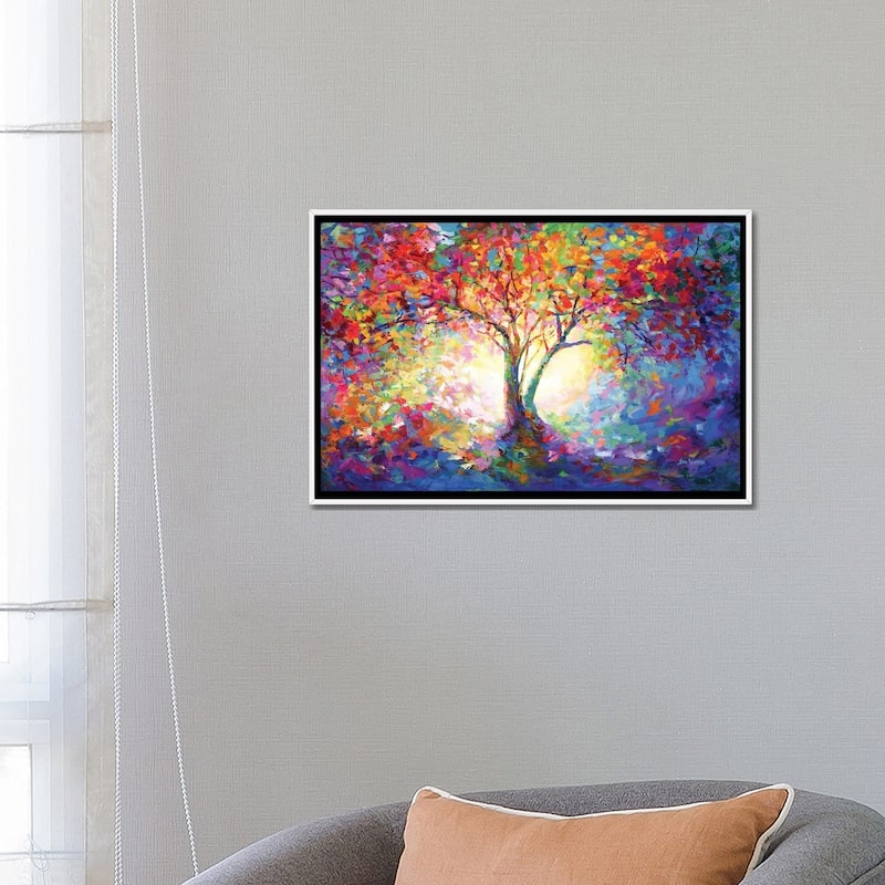 iCanvas "Colorful Tree Of Life III" by Leon Devenice Framed