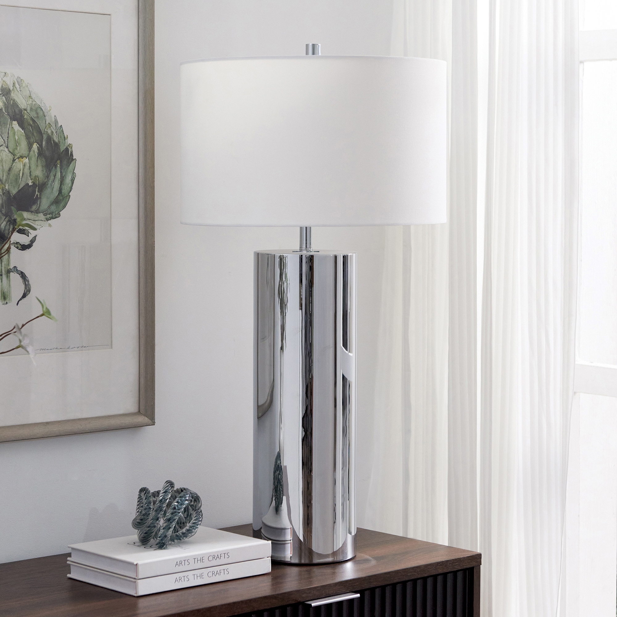 Tall white lamp base discount