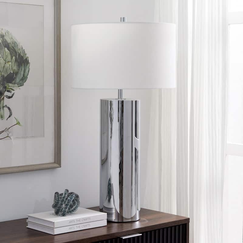 York 29.5" Tall Table Lamp with Fabric Shade