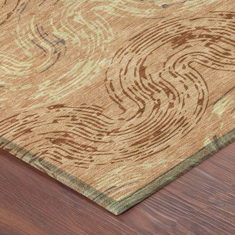 Machine Washable Indoor/ Outdoor Modern Ari Chantille Rug