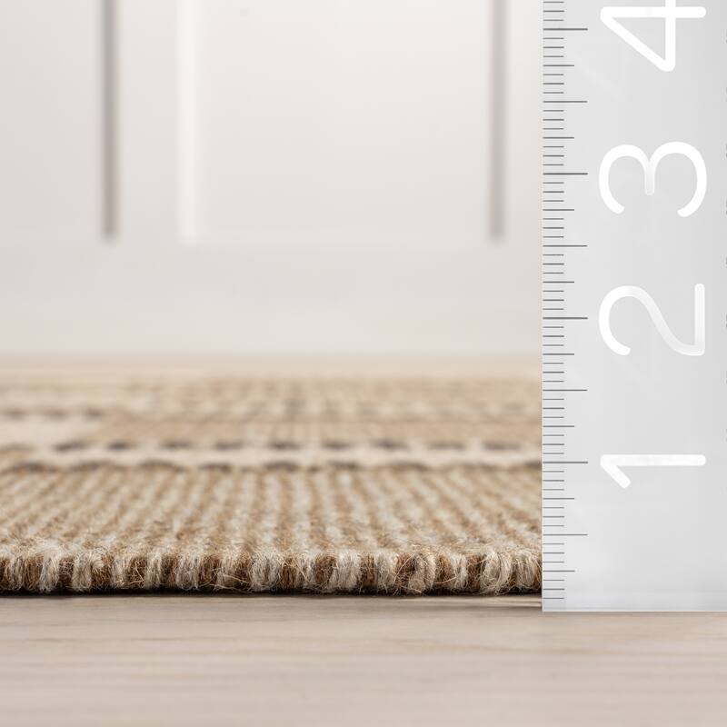 Corbett Fringed Wool Area Rug