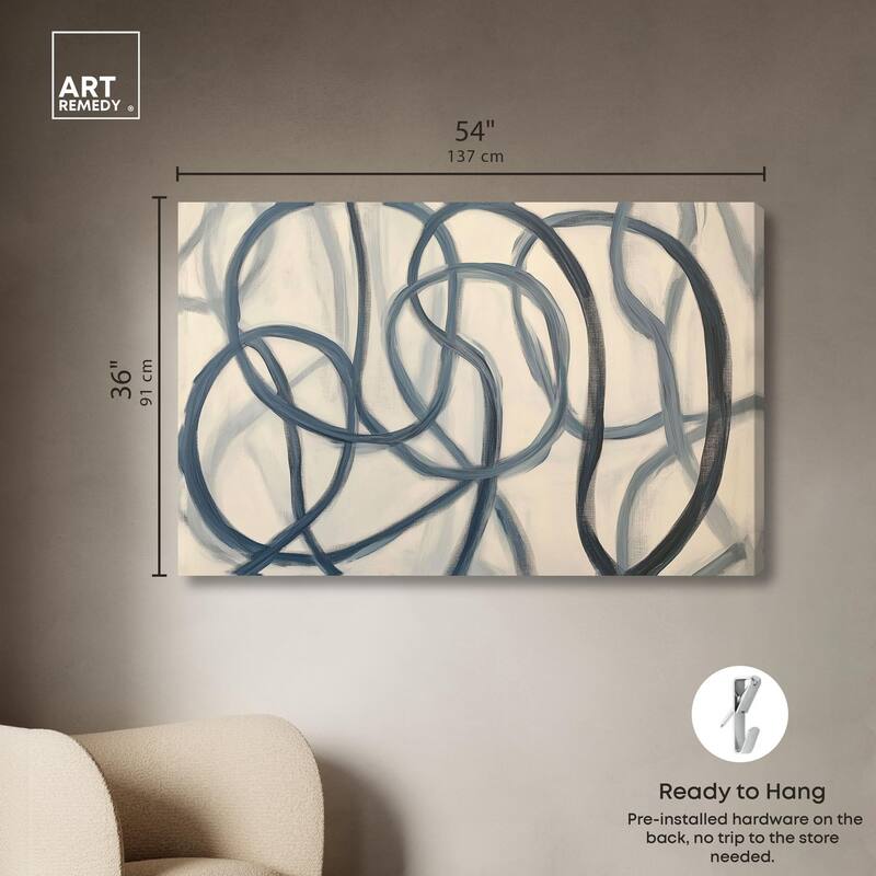 Eternal Loop I Canvas by Art Remedy, Gallery Wrapped