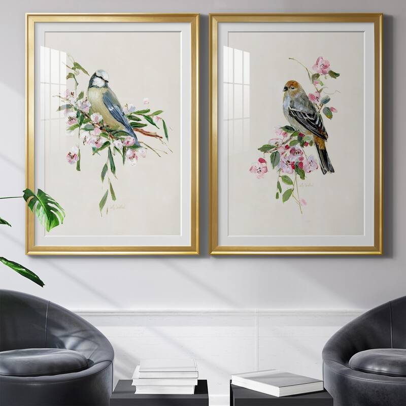 Spring Song Blue Bird Premium Framed Print - Ready to Hang