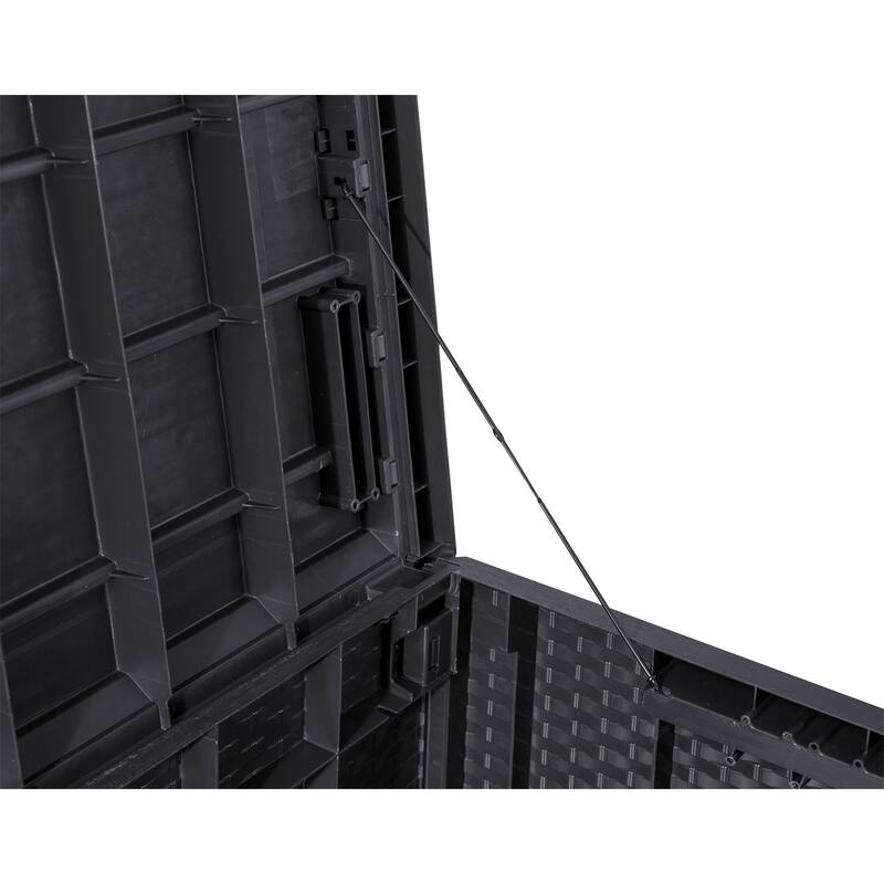 Toomax Z175E097 Portofino Durable 90 Gal Novel Resin Outdoor Deck Box, (2 Pack) - 18