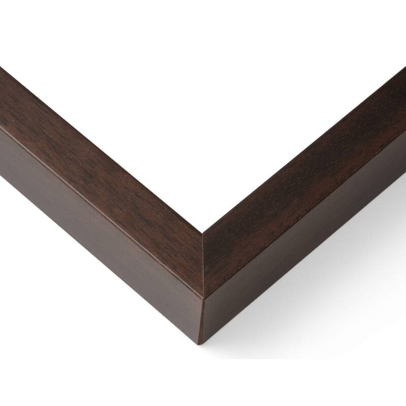 14x14 Brown Walnut Shadow Box Frame | 3/4" of Depth | Includes Hardware