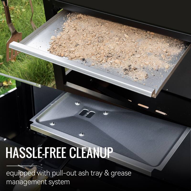 Royal Gourmet 2-Burner Gas and Charcoal Combo Grill with Cover, black