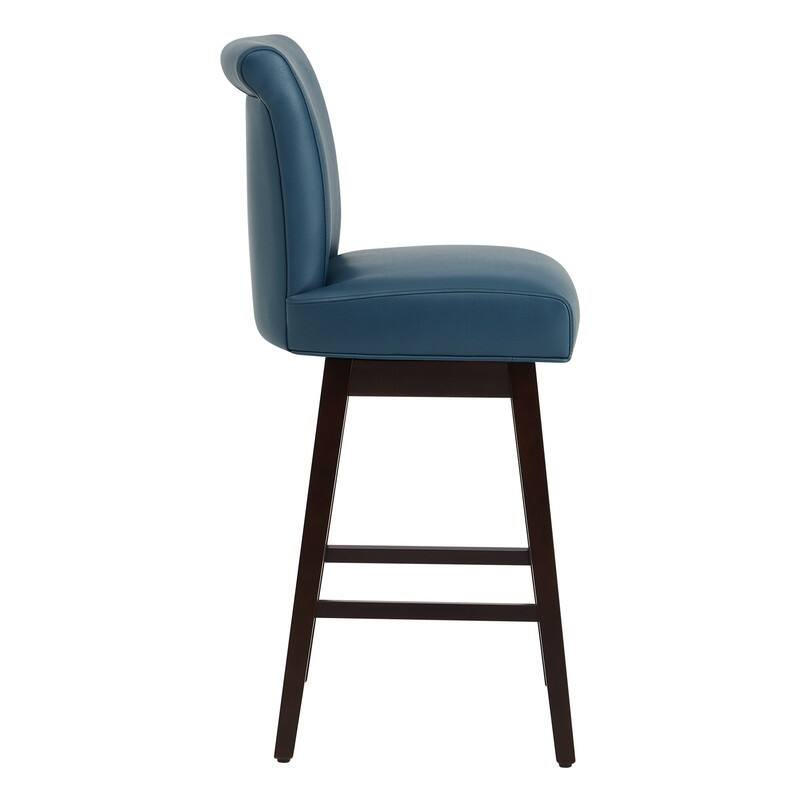Spruce & Spring Noah Upholstered 26-inch Counter Height Swivel Barstool Set