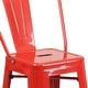 preview thumbnail 60 of 97, 24'' High Metal Indoor-Outdoor Counter Height Stool with Back