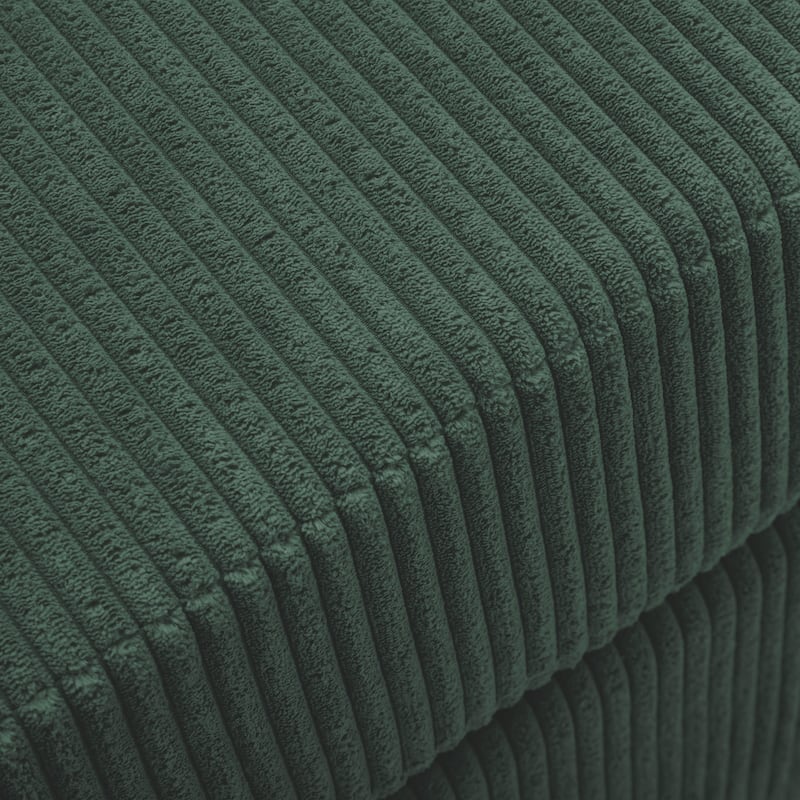 Modern Oversized striped Corduroy Ottoman