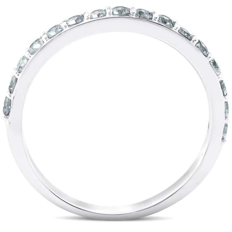 1/2 Ct Diamond Wedding Ring White Gold Womens Anniversary Band