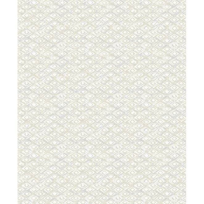 Decorline Delilah Champagne Diamond Wallpaper - 21in x 396in x 0.025in