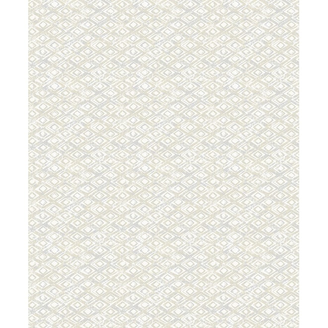 Decorline Delilah Champagne Diamond Wallpaper - 21in x 396in x 0.025in