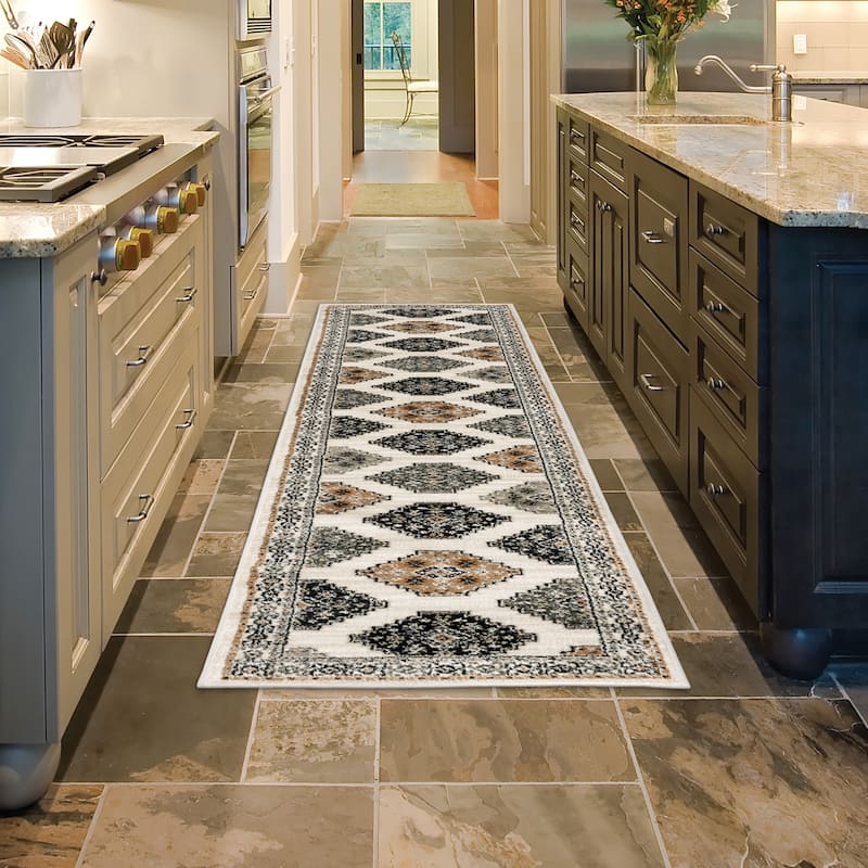 Style Haven Pegg Tribal Medallion Oasis Area Rug - 1'10" x 7'6" - Rectangle