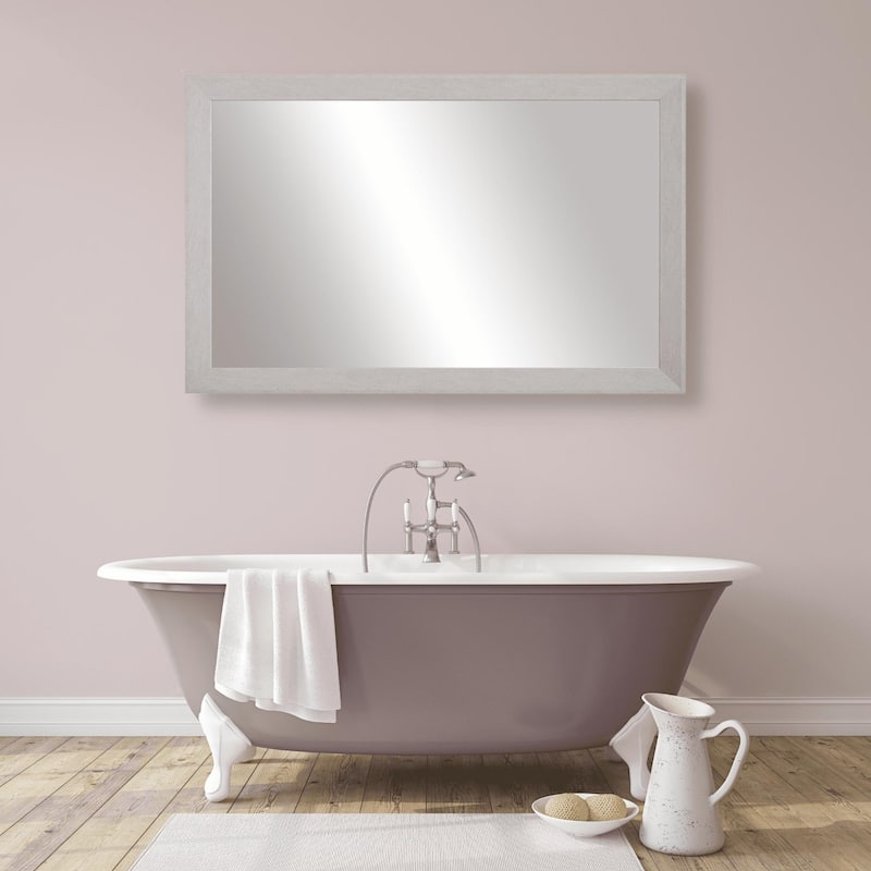 Frame My Mirror Nickel Framed Wall Mirror, LaRue Design