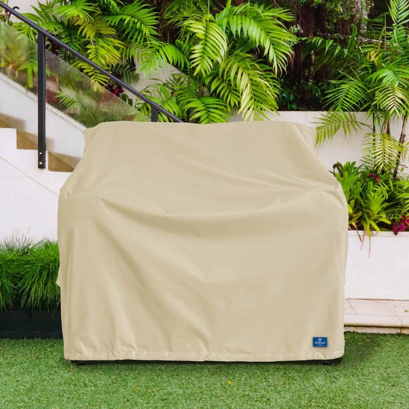 Subrtex Outdoor Sofa Cover Waterproof Couch Cover Patio Furniture Protector - Chair - Beige