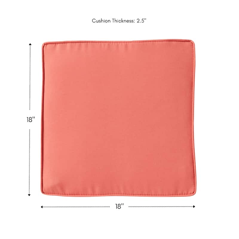 Greendale Home Fashions 18-Inch Square Outdoor Chair Pad (4-Pack)