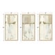 preview thumbnail 3 of 3, "Ivory Drift" Set of Three Framed Textured Wall Art - Multi-Color