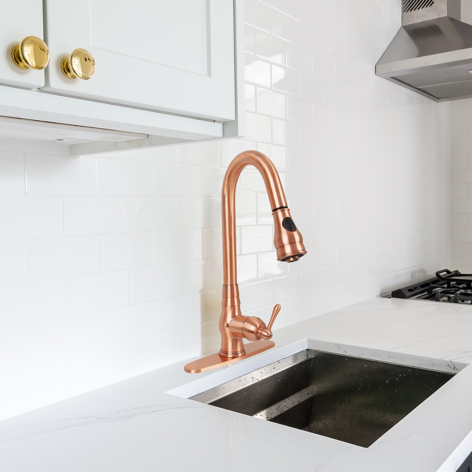 Commercial Kitchen Sink Faucet Hole Cover Deck Plate - Copper ...
