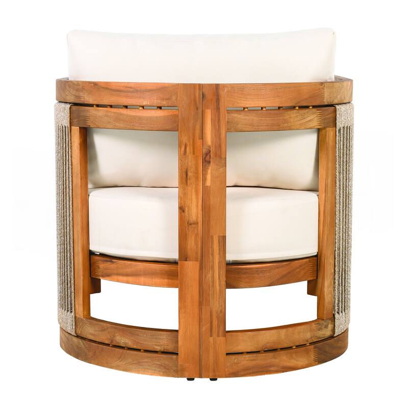 Premium Acacia Wood Outdoor Club Chair