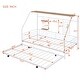 preview thumbnail 6 of 19, Twin Size Metal House Bed with Trundle