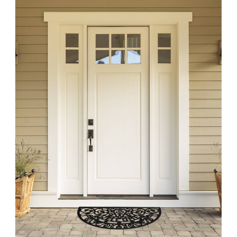 DII Scroll Pin Rubber Doormat