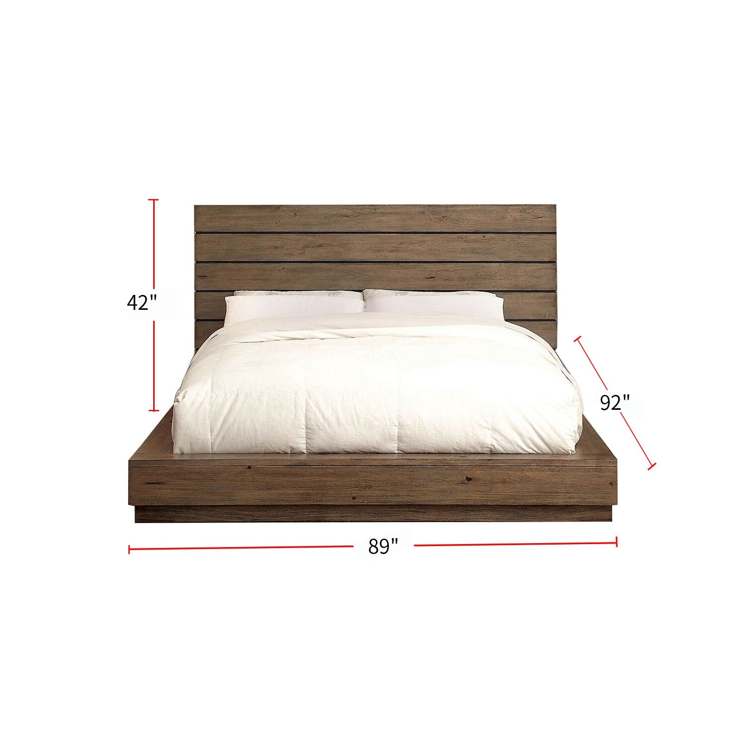 Carbon loft hubert rustic natural low profile bed sale