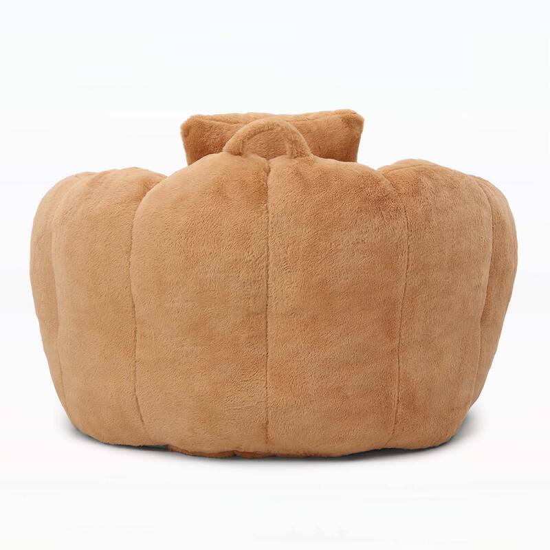Shell-Shaped Bean Bag Chair with Footstool,Perfect for Gaming and Reading