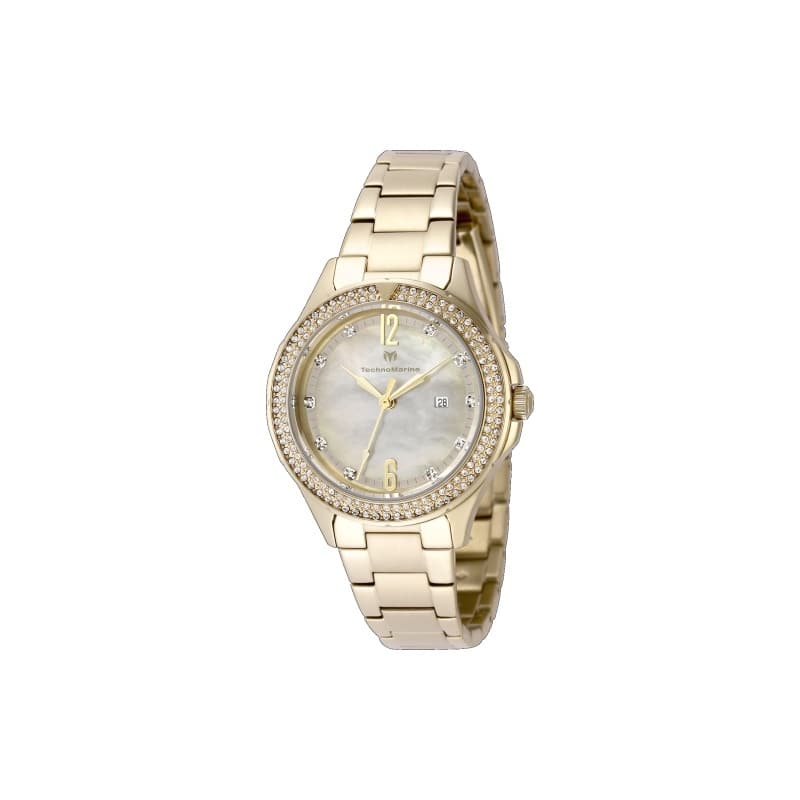 Technomarine Women's TM-826012 LUNA Quartz Yellow, White Dial Watch