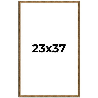 23x37 Frame Gold Solid Wood Picture Frame - Complete Modern Photo