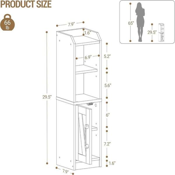 dimension image slide 1 of 2, Bathroom Storage Cabinet
