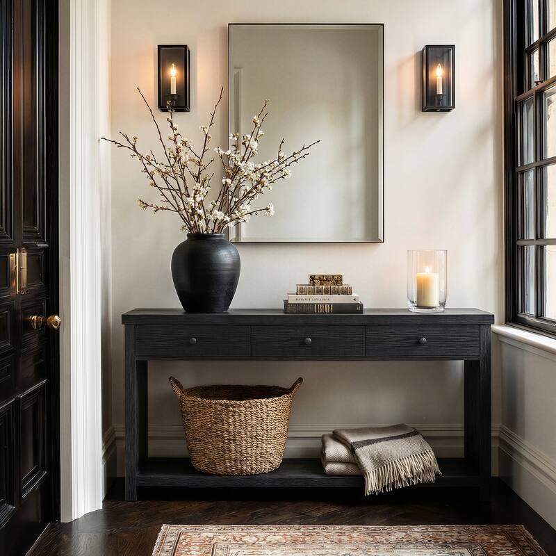 70.9" Extra Long Console Table with Drawers & Storage, Entryway Sofa Couch Foyer Accent Table for Living Room Hallway Entrance