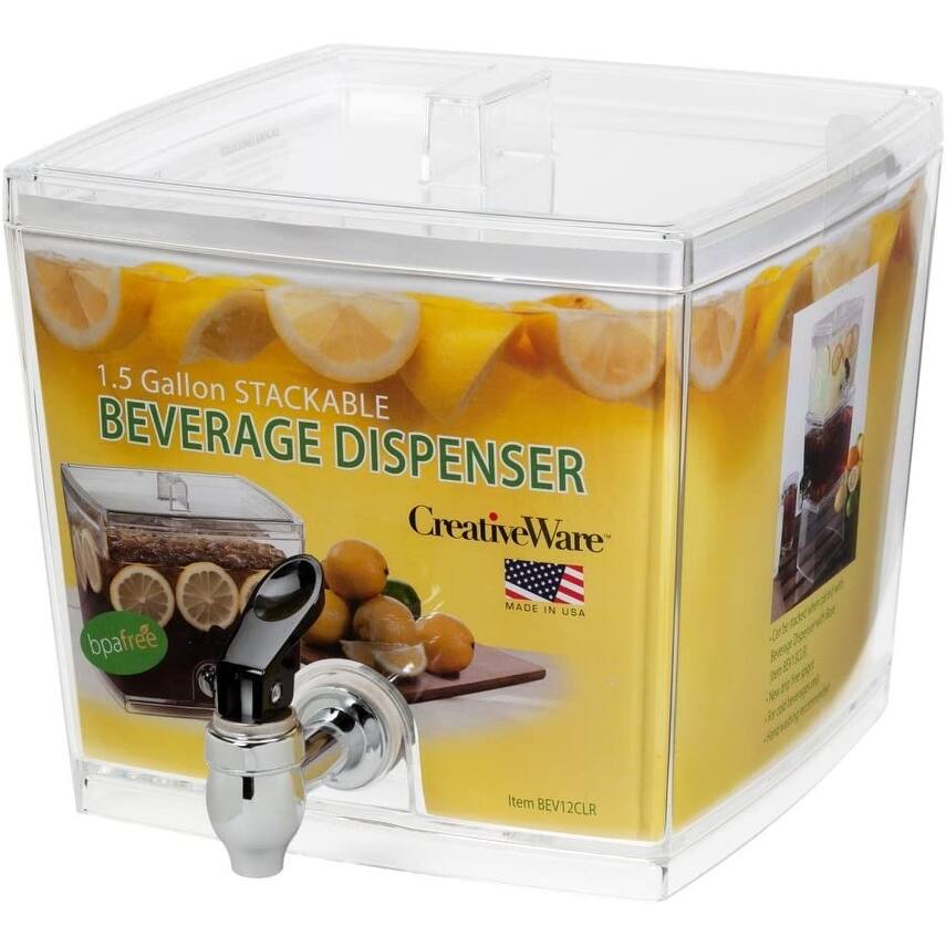 CreativeWare Beverage Dispenser with No Base Sleeve, 1.5 gallon Bed Bath & Beyond 36408484
