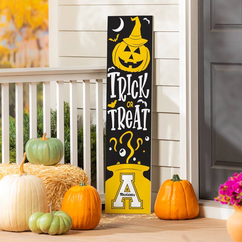 47" Double Sided Seasonal Porch Leaner, Appalachian State University - 47" x 11.25" - Halloween