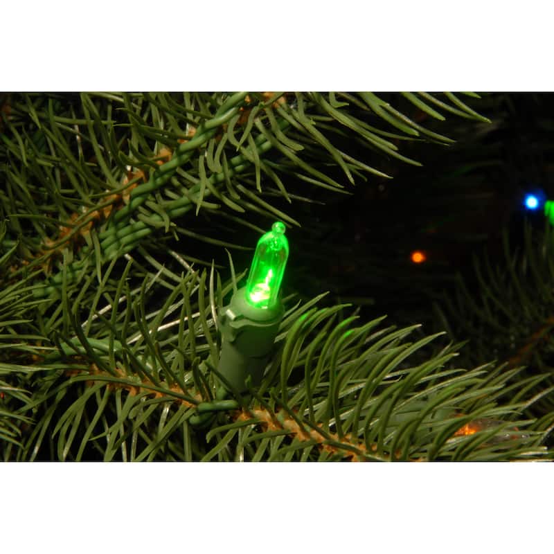 National Tree Company 6.5 ft. Downswept Douglas Slim Tree with Dual Color LED Lights - 6.5 Foot